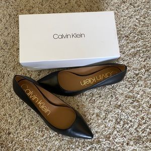 Calvin Klein Gabrianna kid skin heels